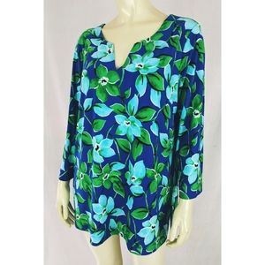 Pappagallo Top L New $79 Pullover Stretch Knit